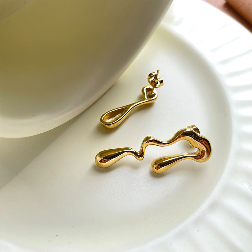 Molten Gold Earrings