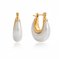 Ivory Luxe Oval Hoops Clean