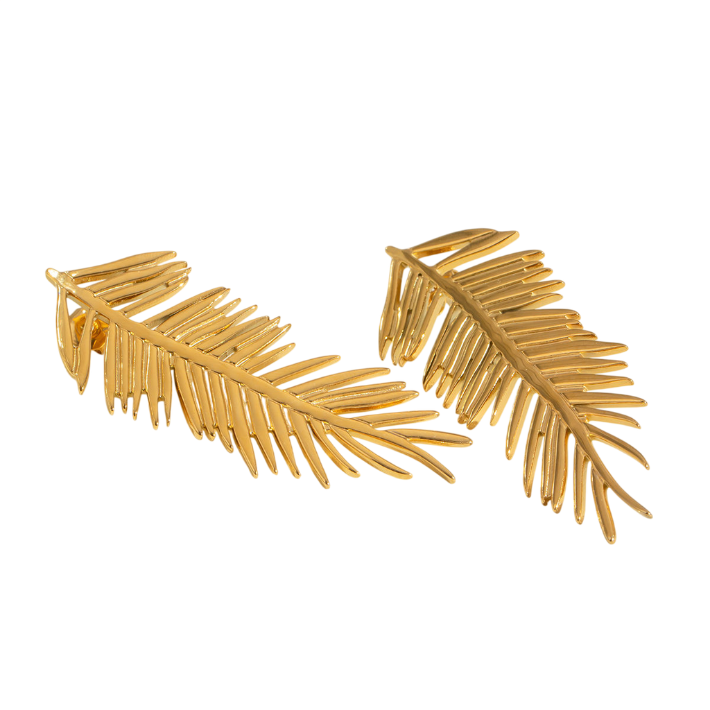 Palm Leaf Earrings