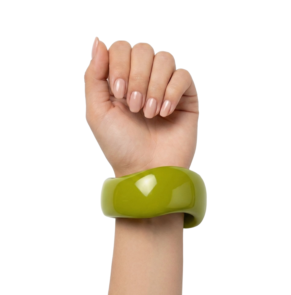 Lime Sculpt Bangle