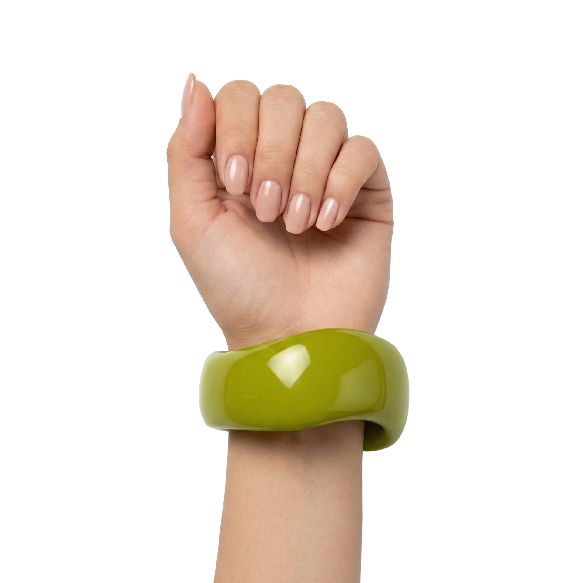 Lime Sculpt Bangle