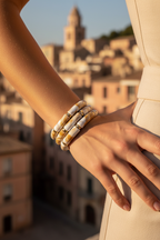 Marble Bracelet Stack — European Summer Editorial