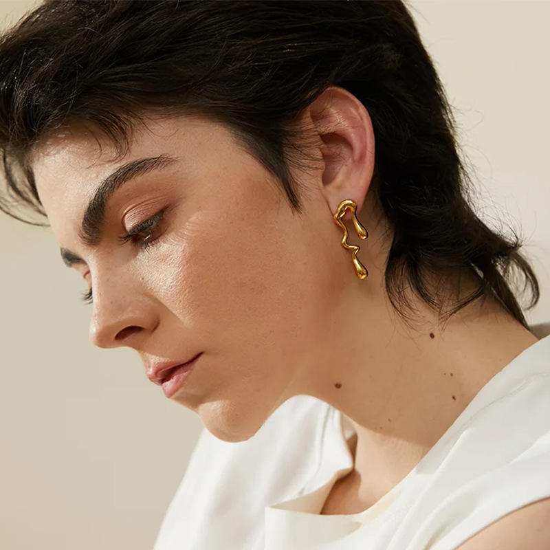 Molten Gold Earrings