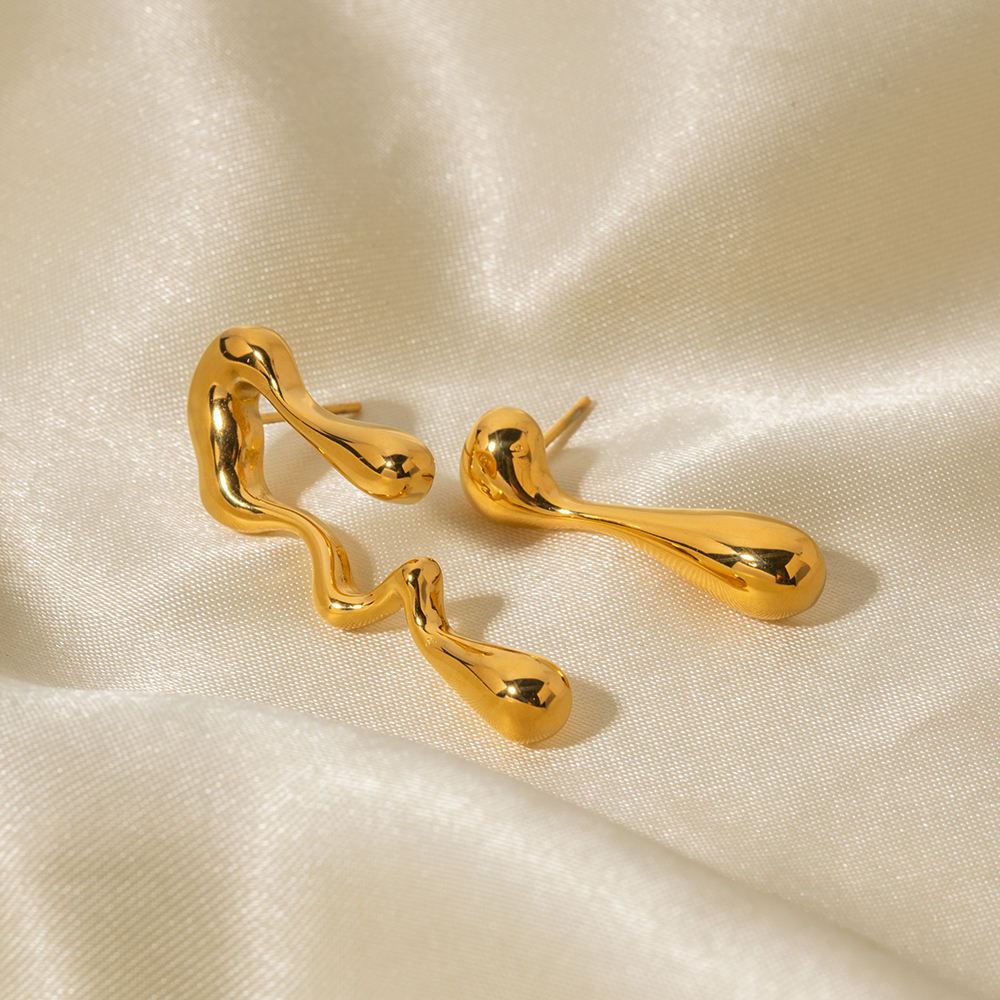 Molten Gold Earrings
