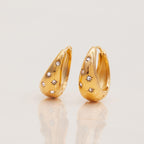 Classic Rhinestone Hoops