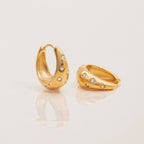 Classic Rhinestone Hoops