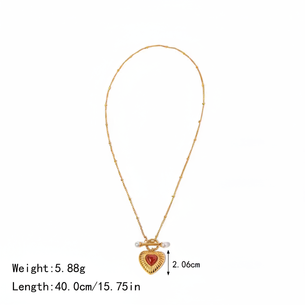 Scarlet Heart Necklace – Clean