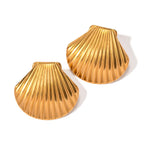 Seashell Statement Studs