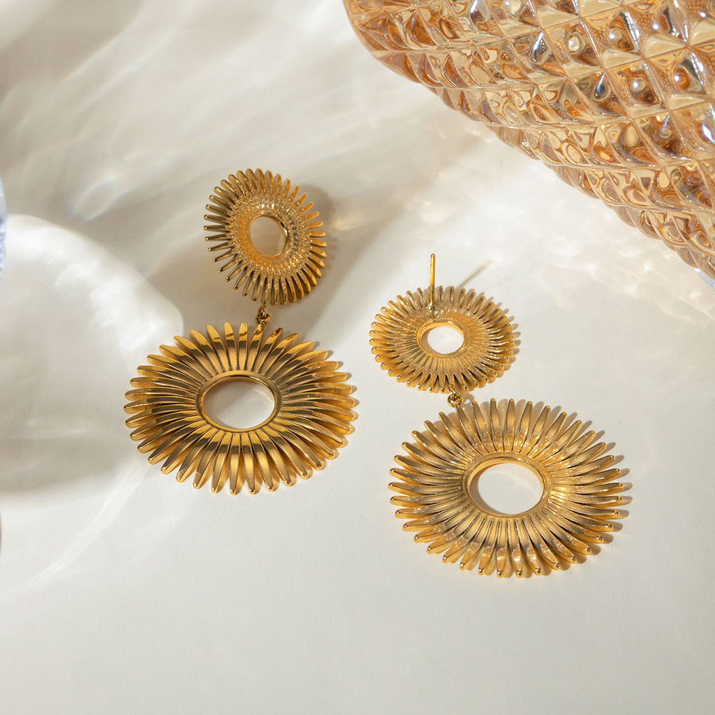 Sunburst Drop Earrings