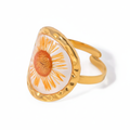 Sunflower Resin Ring