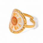 Sunflower Resin Ring