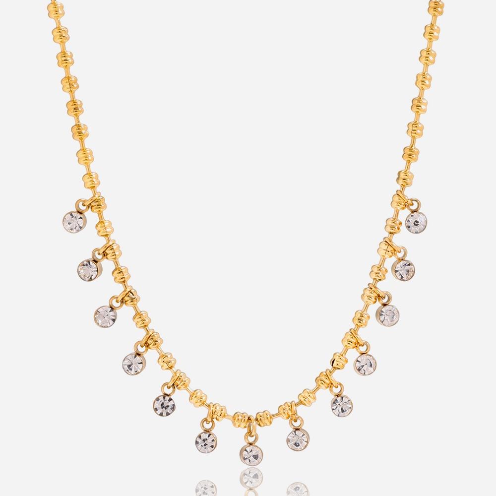 Teardrop Layered Necklace - Set Of 2