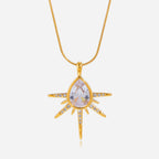 Teardrop Layered Necklace - Set Of 2