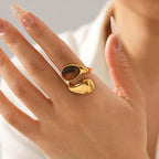 Tiger Eye Statement Ring