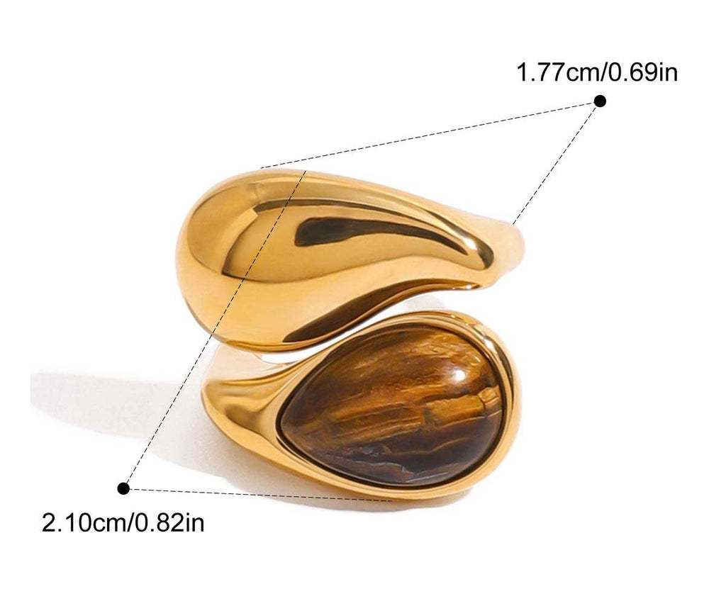 Tiger Eye Statement Ring