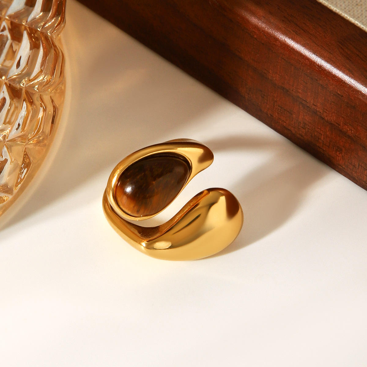 Tiger Eye Statement Ring