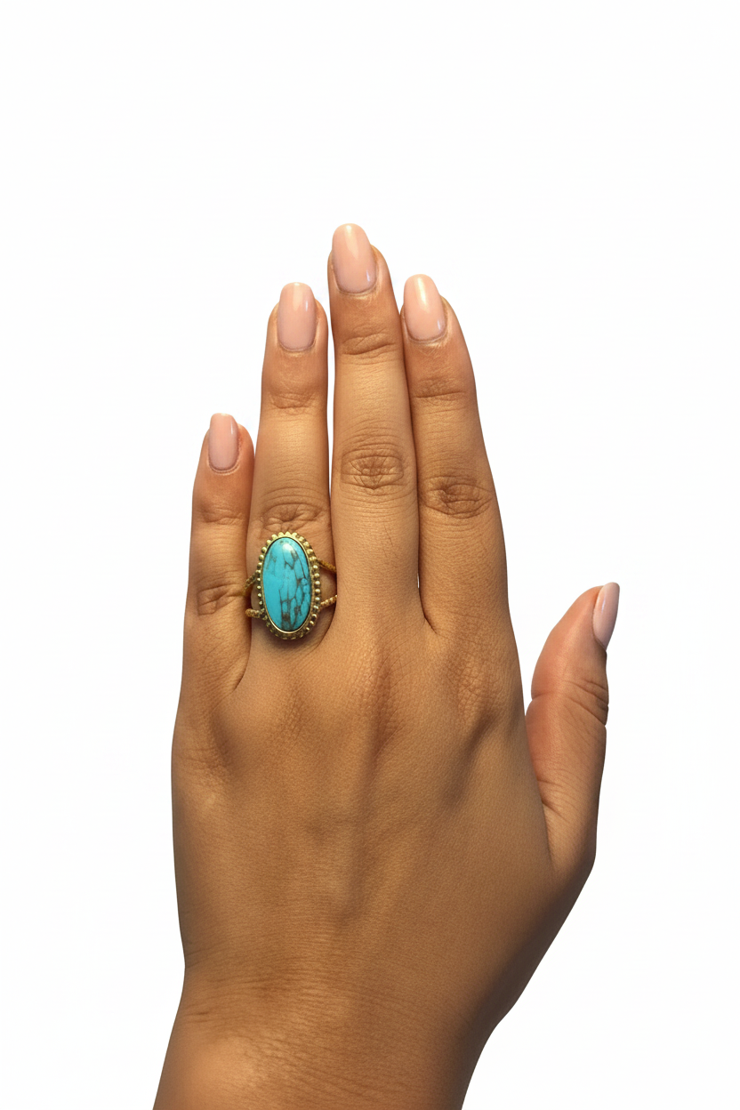 Turquoise Ring - High-Key Pure White
